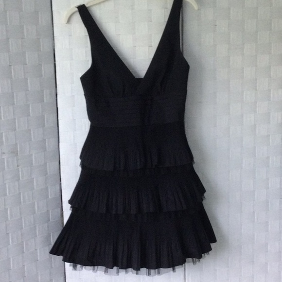 BCBG Dresses & Skirts - Woman’s BCBO Maxazria size 04 Tiered Ruffled Dress color black #515